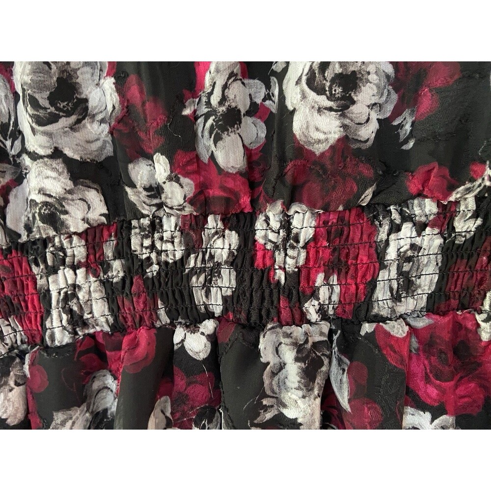 Torrid Womens Romantic Goth Peplum Top Size L Semi Sheer Dark Feminine Babydoll - Picture 5 of 16